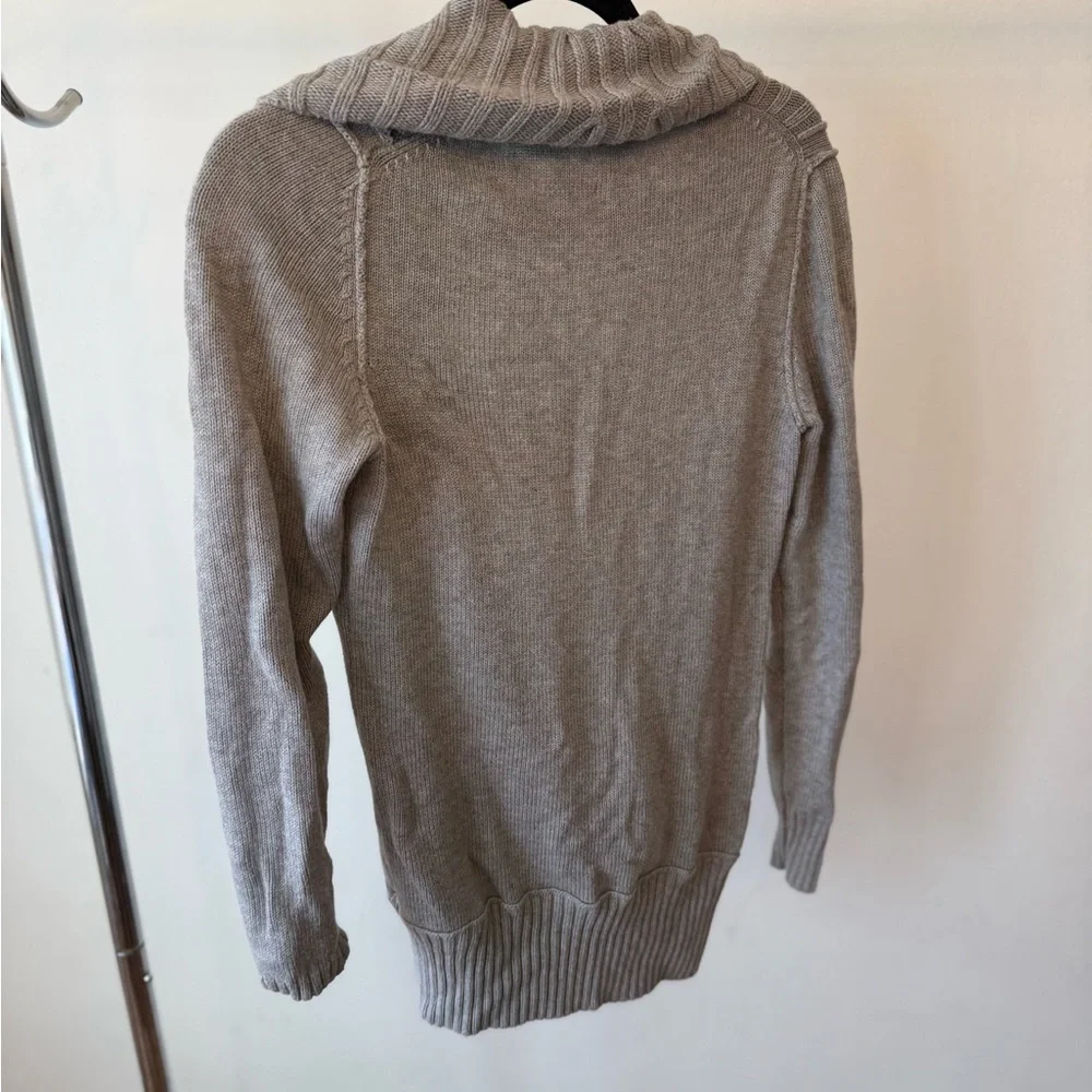 Banana Republic Light Gray Shawl-Collar Cardigan Sweater - Picture 5 of 5